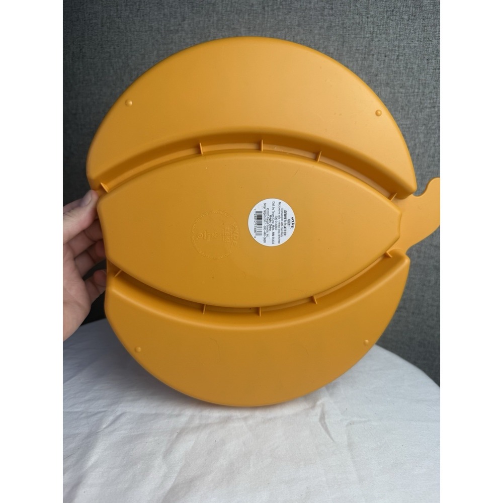 Trick or Treat Or Trade Halloween Pumpkin Plastic Divided Candy Dish Hyde & EEK! - Picture 2 of 3